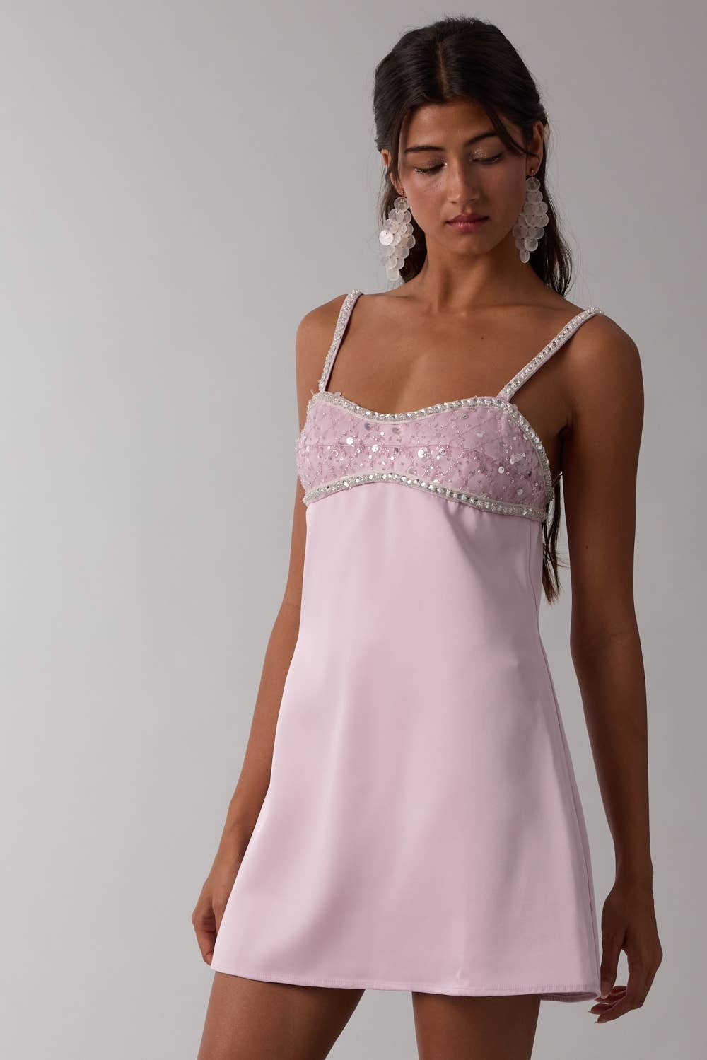 Jeweled Mini Dress