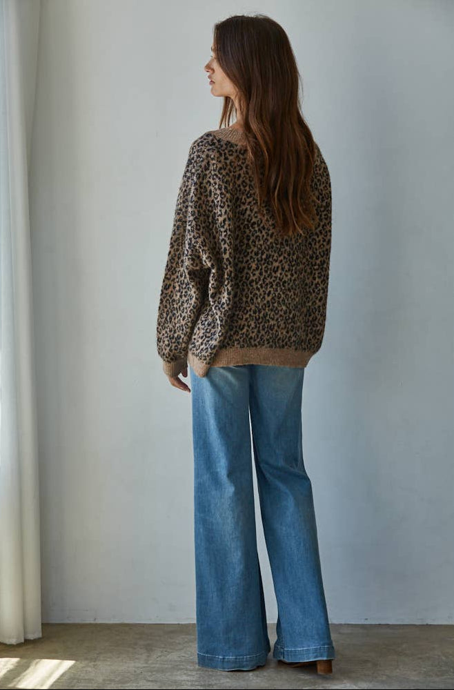 Stephanie Animal Print Cardigan