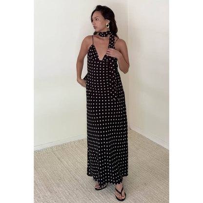 Marcy Polka Dot Maxi Dress
