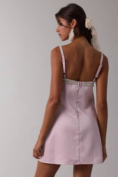 Jeweled Mini Dress