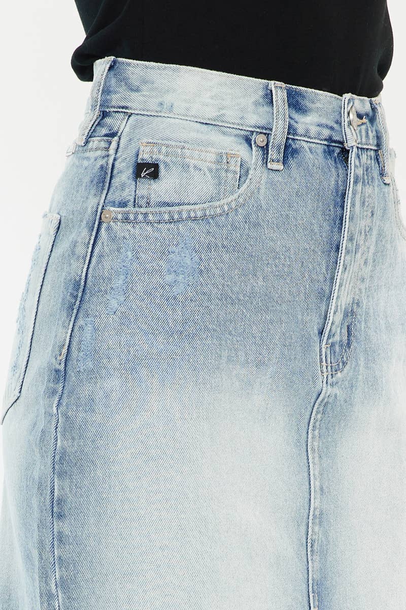 Denim Maxi Skirt