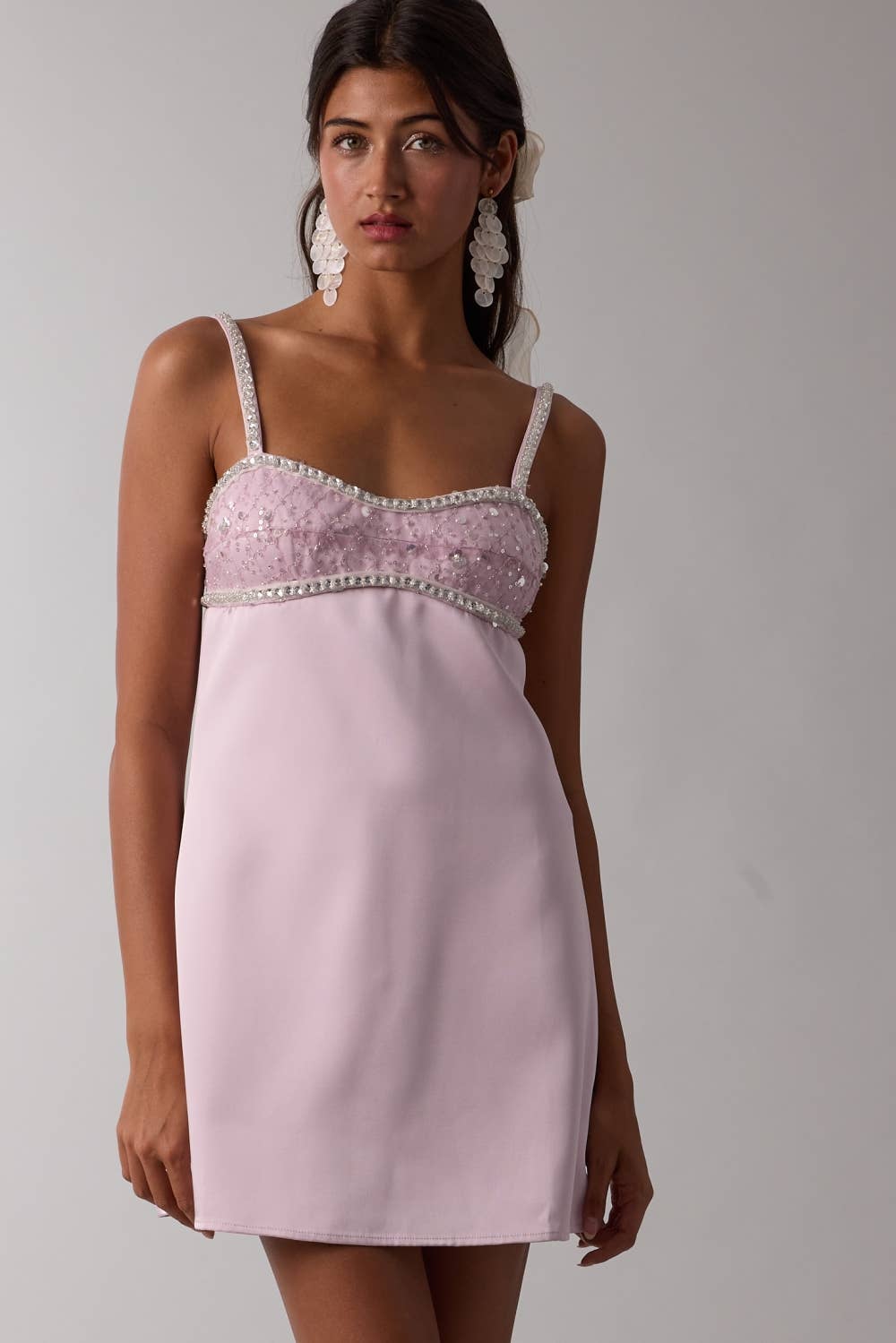 Jeweled Mini Dress