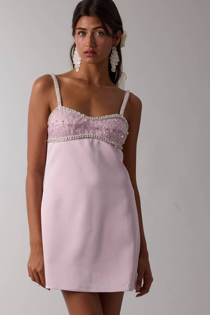 Jeweled Mini Dress
