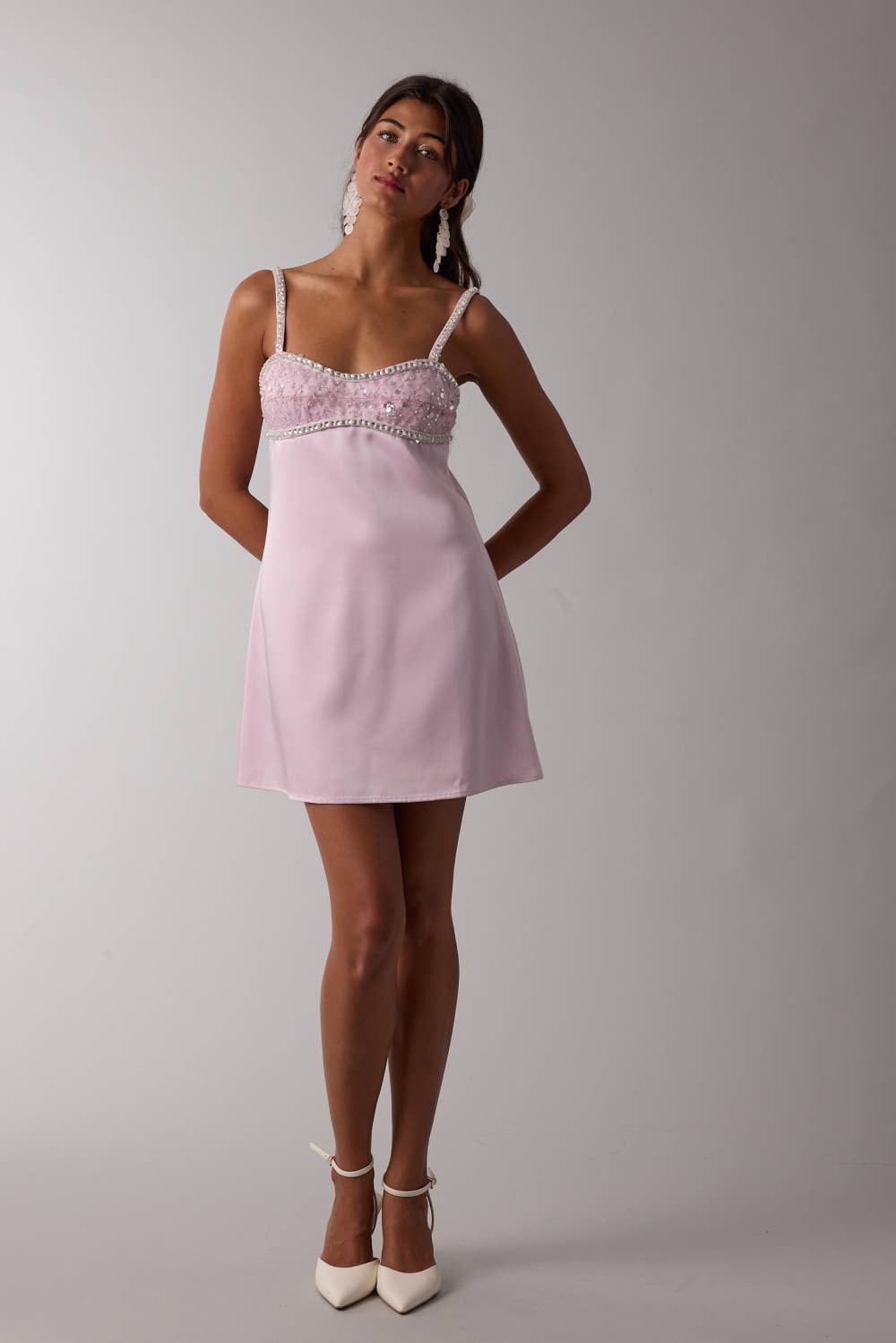 Jeweled Mini Dress