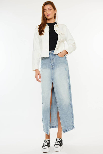 Denim Maxi Skirt