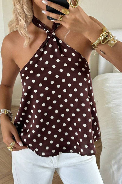 Zoe Halter Neck Tank Top