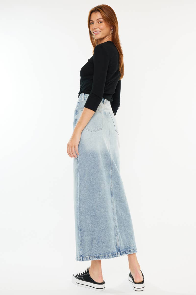Denim Maxi Skirt