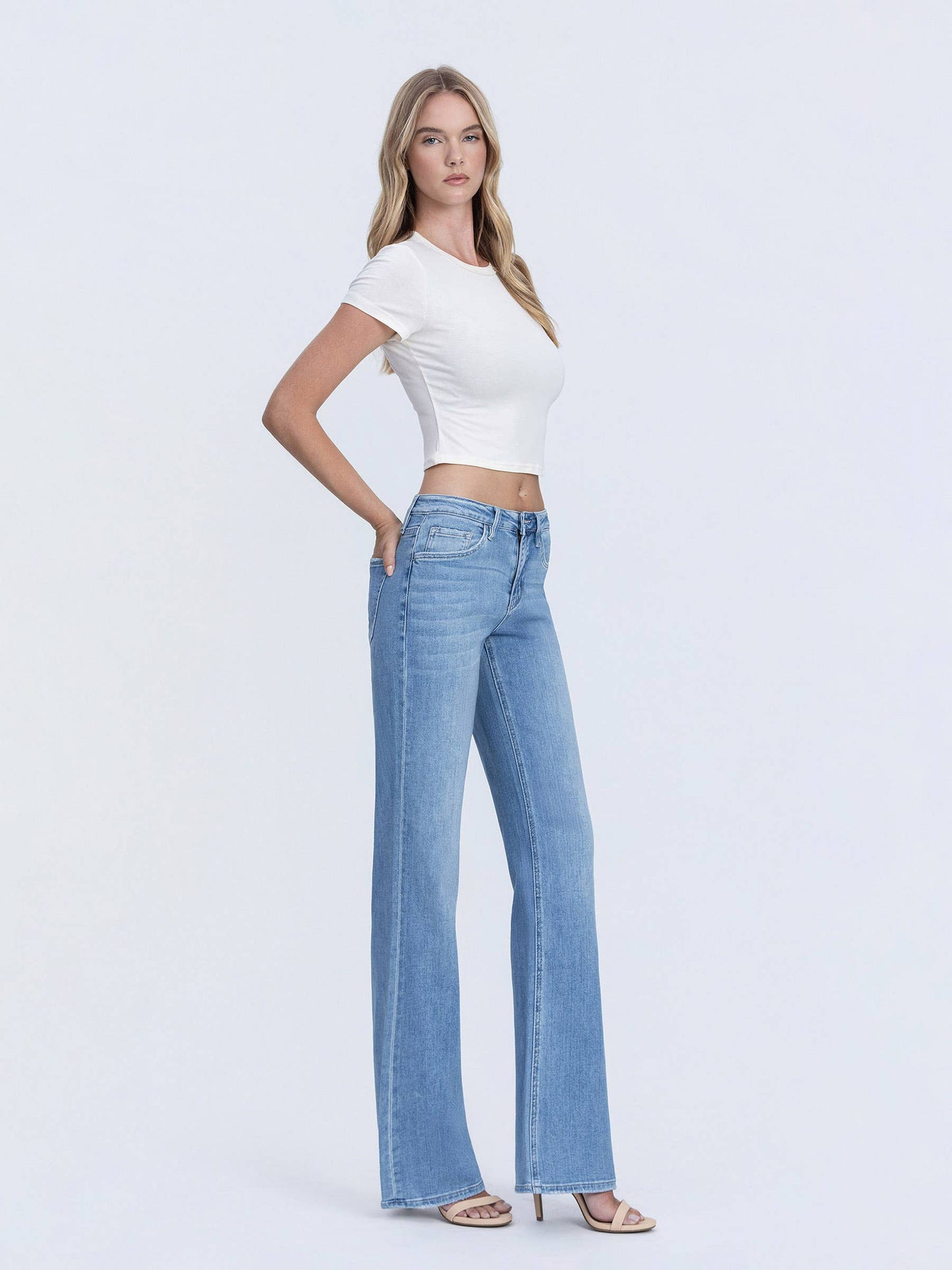 High Rise Medium Vintage Flare Jeans