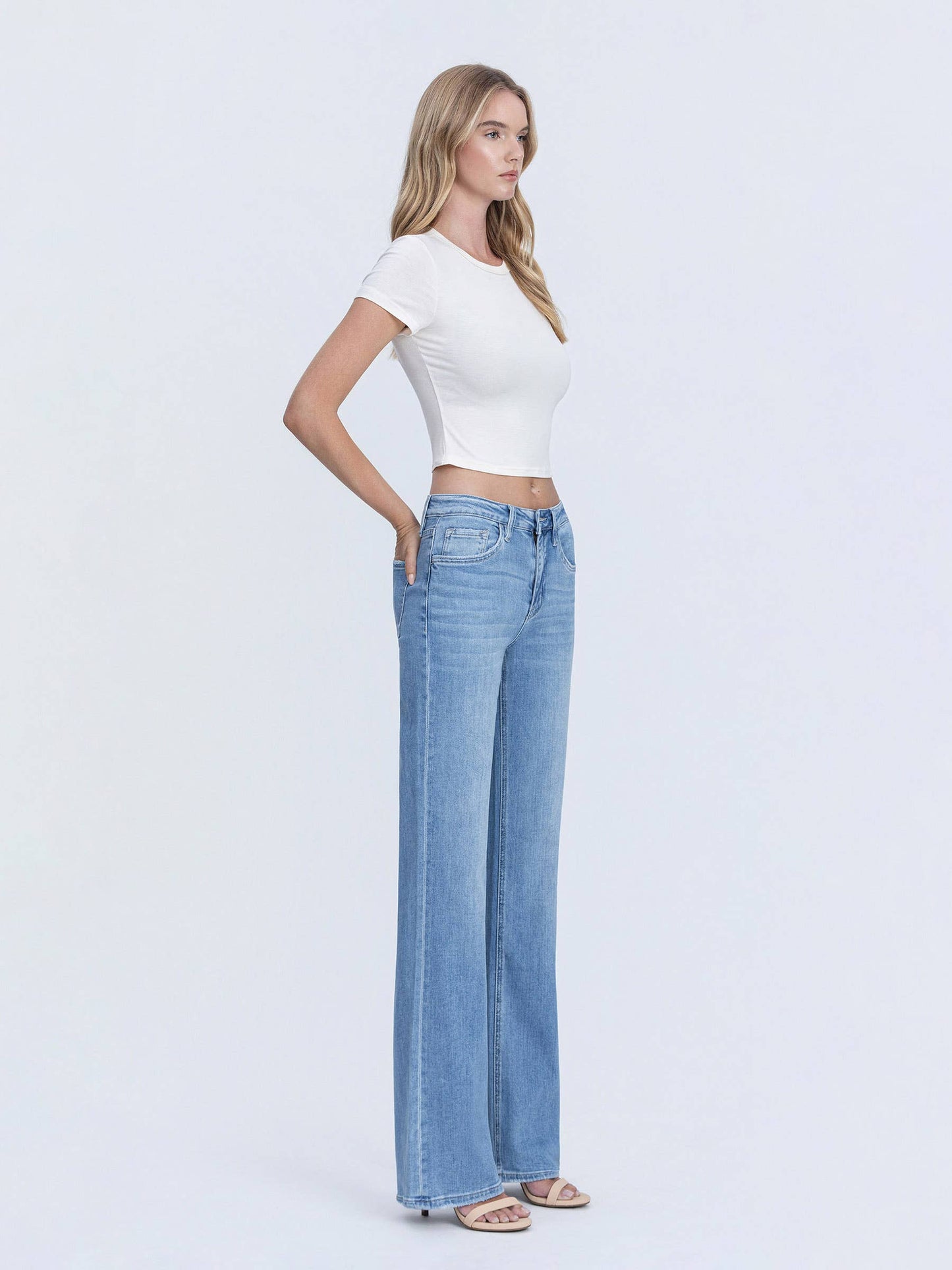High Rise Medium Vintage Flare Jeans