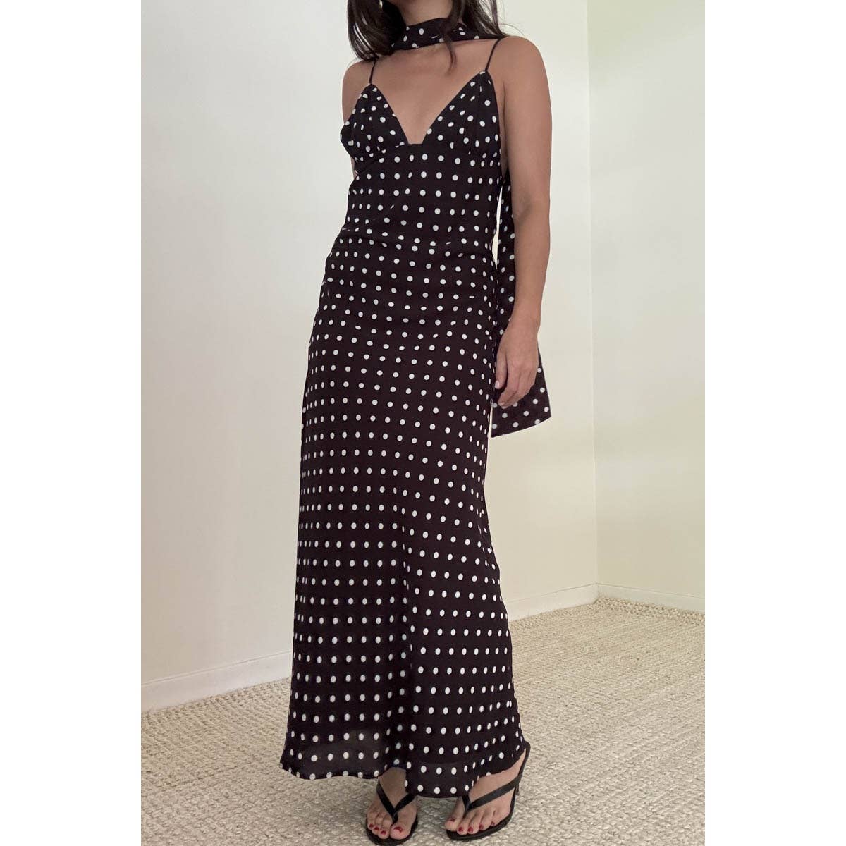 Marcy Polka Dot Maxi Dress