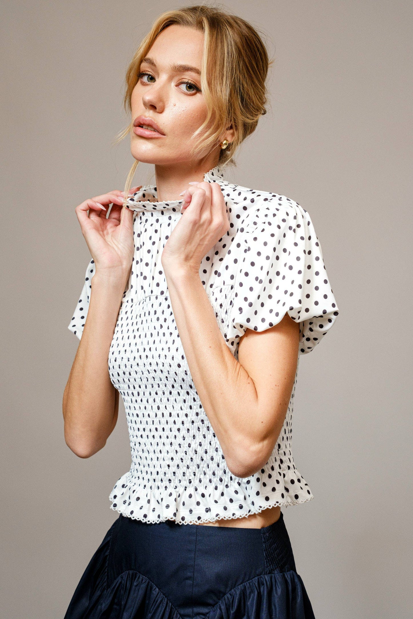 Shannon Polka Dot Top