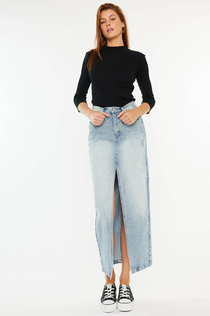 Denim Maxi Skirt