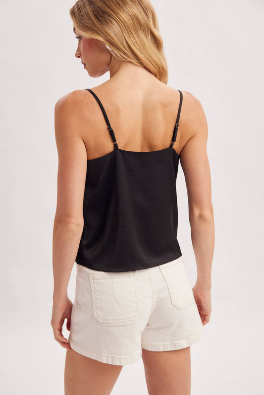 Audrey Satin Lace Top