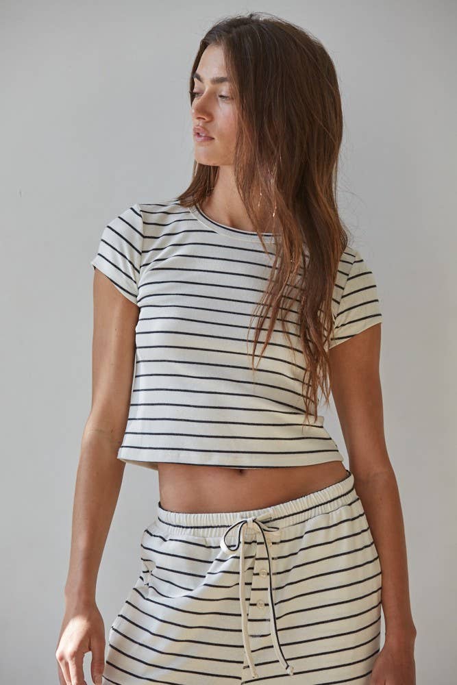 Madison Knit Short Sleeve Top