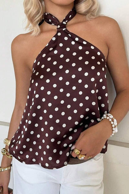 Zoe Halter Neck Tank Top
