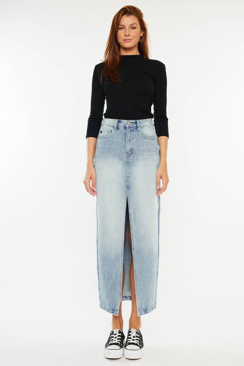 Denim Maxi Skirt