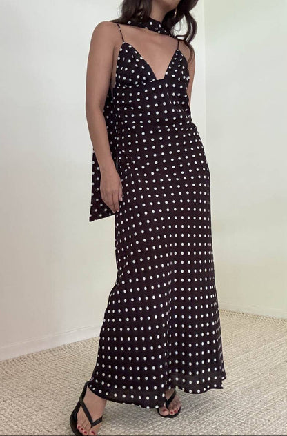 Marcy Polka Dot Maxi Dress