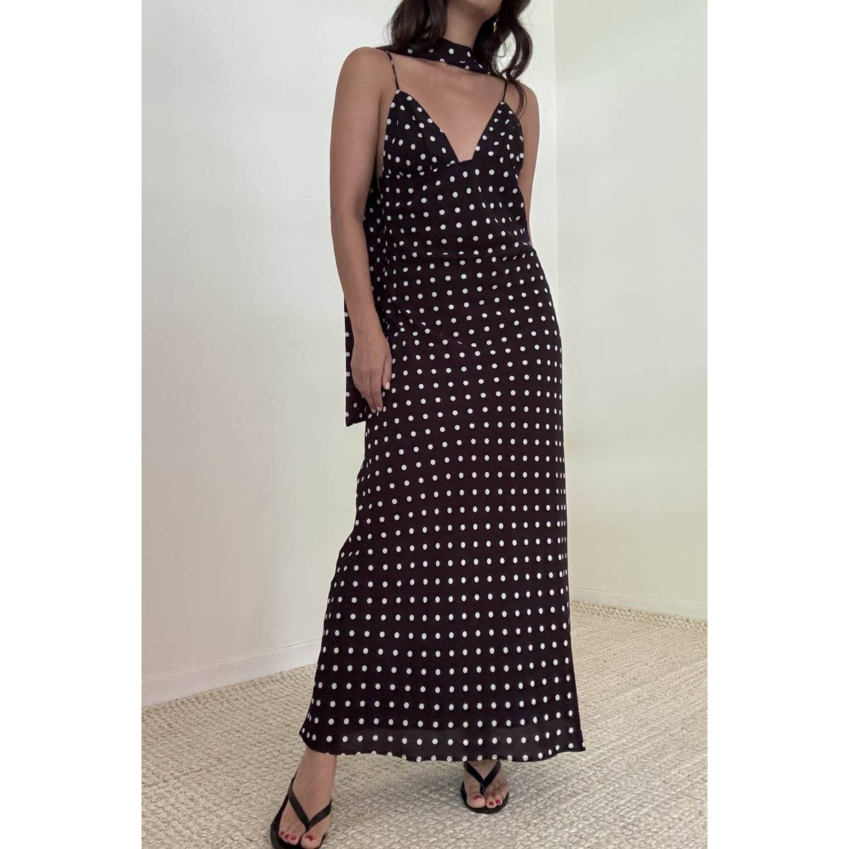Marcy Polka Dot Maxi Dress