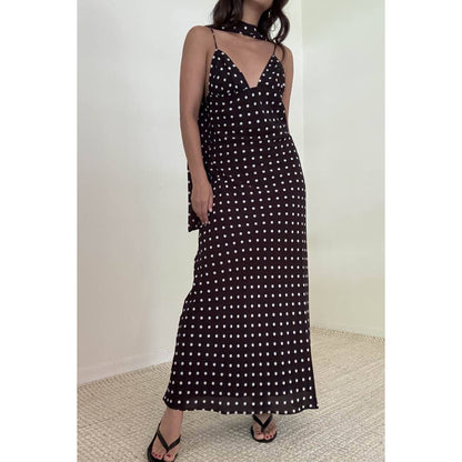 Marcy Polka Dot Maxi Dress